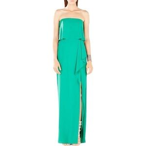 BCBG Green Floor Length Gown